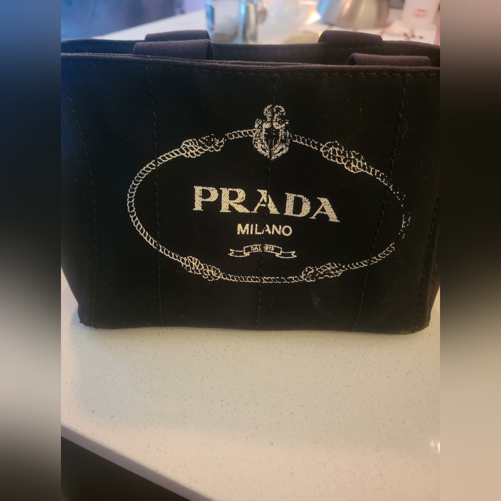 Prada canape  Canvas tote Bag